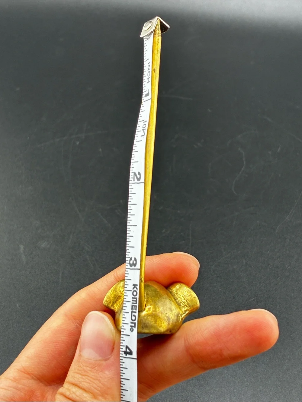 Source Unknown Solid Brass Mouse Memo/Note Holder